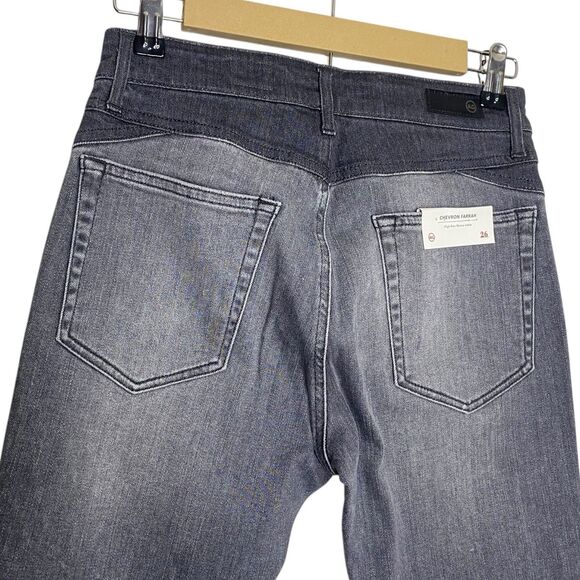 AG Adriano Goldschmied Jeans Womens 26 Gray Farrah High Rise Western Cowgirl NWT - Picture 9 of 12